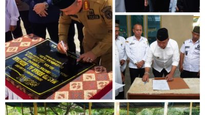 JELANG IDUL ADHA,BUPATI KETAPANG RESMIKAN MASJID DAN SALURKAN HEWAN QURBAN