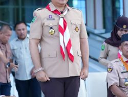 BUPATI KETAPANG HADIRI APEL BESAR PERINGATAN HARI PRAMUKA KE-64 SEBAGAI KAMABICAB