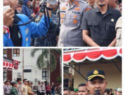 ALIANSI MAHASISWA BERUNJUK RASA DI DPRD KETAPANG, POLRES KETAPANG BERIKAN PENGAMANAN HUMANIS