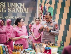 KAPOLRES KETAPANG LAKUKAN  KUNJUNGAN KE POLSEK SANDAI TINJAU GPM SERTA UMKM LOKAL