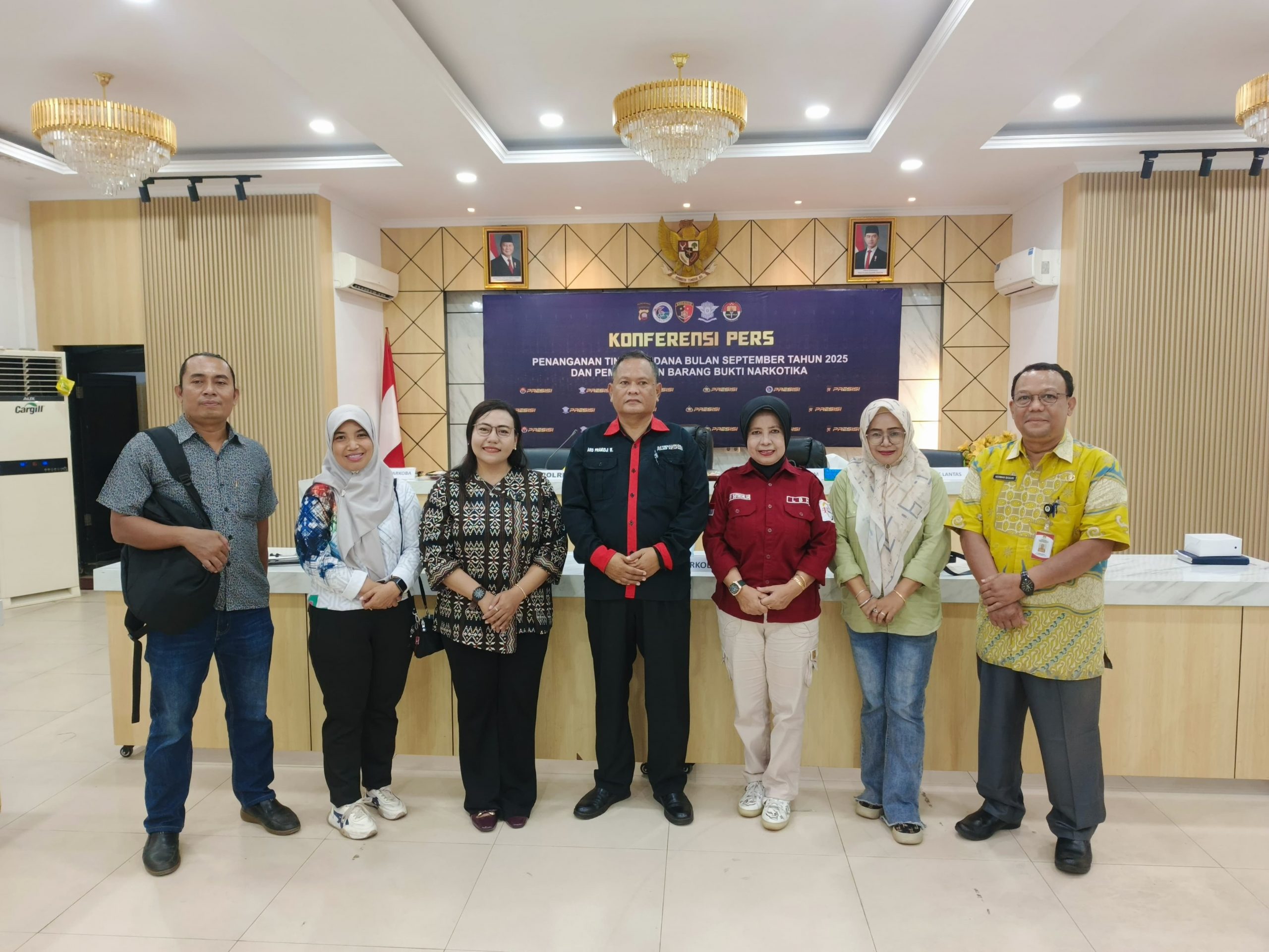 LBH Gema Bersatu Hadiri pemusnahan barang bukti Narkotika di polres ketapang