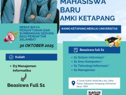 AMKI KETAPANG RESMI BERGABUNG DENGAN SAPTA GROUP, BUKA PROGRAM D3 GRATIS KE S1