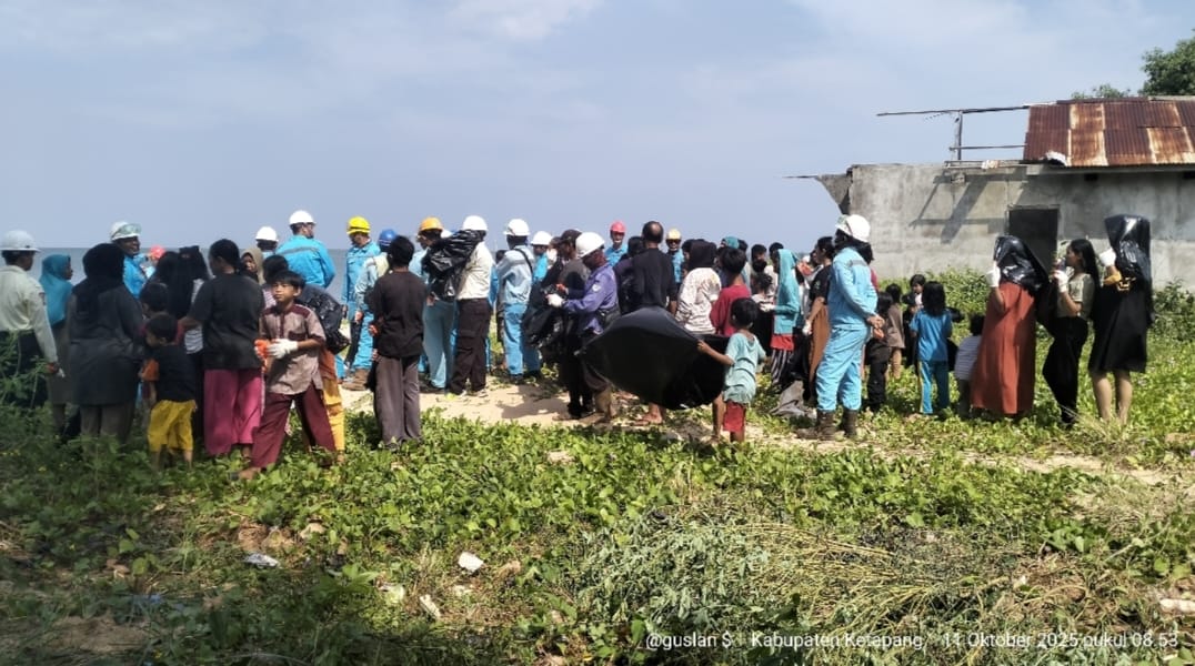 PT WHW dan Aksi Bersih Pantai di Sungai tengar