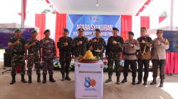 BUPATI KETAPANG DAN FORKOPIMDA HADIRI SYUKURAN HUT BRIMOB KE-80 DI KOMPI 4 YON A PELOPOR