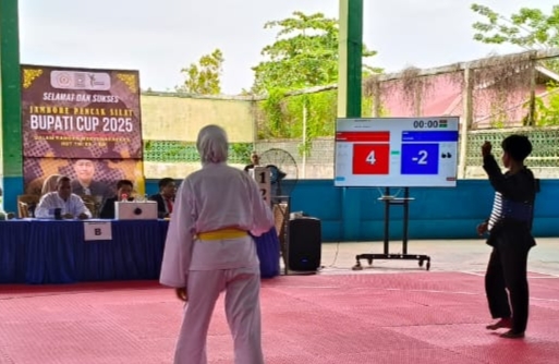 Digital Score pada Pertandingan Pencak Silat Bupati Cup 2025,Ketapang, Kalbar