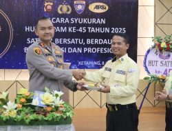 HUT SATPAM KE-45, KAPOLRES KETAPANG DORONG PROFESIONALISME DAN DEDIKASI SATPAM